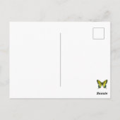 タイガーアゲハチョウ蝶 ポストカード (裏面)