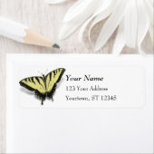 タイガーアゲハチョウ蝶 ラベル (インサイチュ)