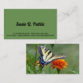 タイガーアゲハチョウ蝶 名刺 (正面/裏面)