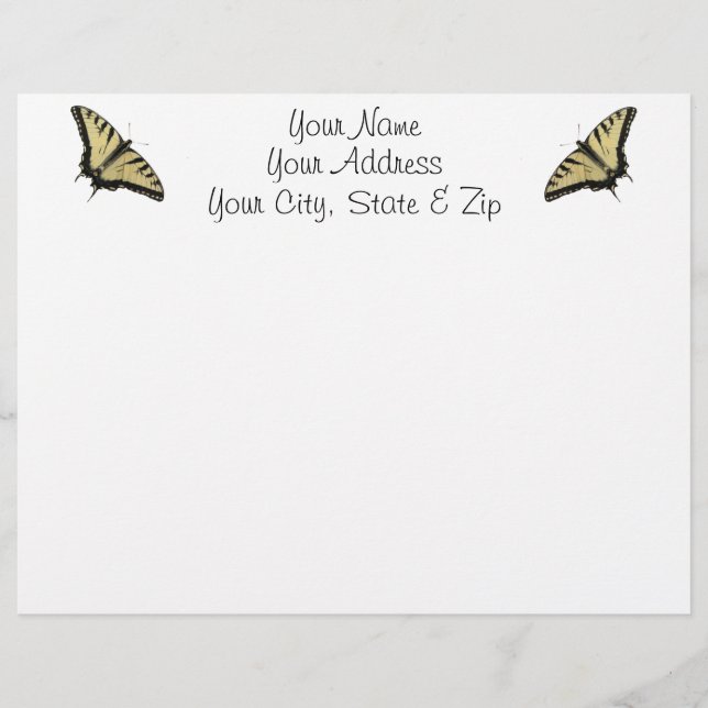 タイガーアゲハチョウ (正面)