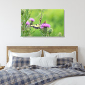 タイガーアゲハチョウ&スキッパー蝶オンティスル キャンバスプリント (インサイチュ (寝室))