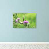 タイガーアゲハチョウ&スキッパー蝶オンティスル キャンバスプリント (インサイチュ (ウッドフロア))