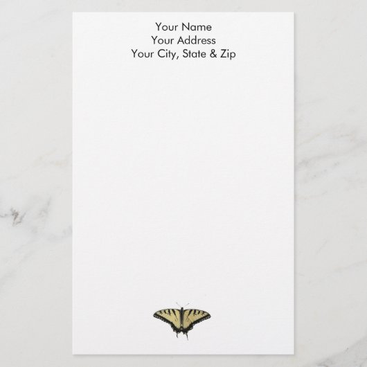 タイガーアゲハチョウ 便箋 (正面)