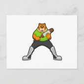 タイガーアットクリケットウィズクリケットこうもり ポストカード (正面)