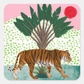 タイガーアットサンセット スクエアシール (正面)