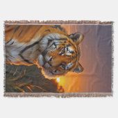 タイガーアットサンセット スローブランケット (正面)