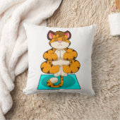 タイガーアットヨガオンヨガマット クッション (ブランケット)