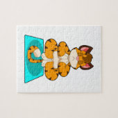 タイガーアットヨガオンヨガマット ジグソーパズル (横)