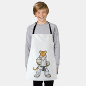 タイガーアット武術アーツ空手 エプロン (着用した状態)