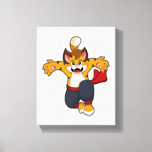 タイガーアット武術アーツ空手 キャンバスプリント (正面)