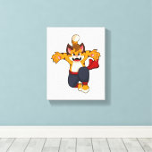 タイガーアット武術アーツ空手 キャンバスプリント (インサイチュ (ウッドフロア))