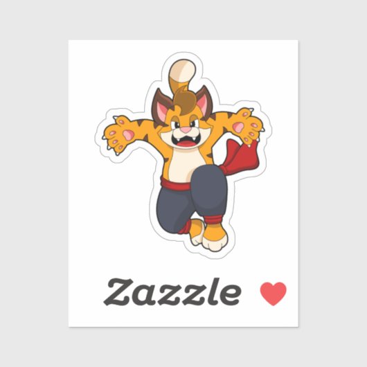 タイガーアット武術アーツ空手 シール (シート)