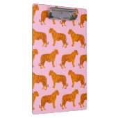 タイガーアニマルピンクモダン クリップボード (右)