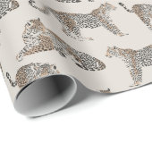 タイガーアニマルピンクモダン ラッピングペーパー (ロールコーナー)