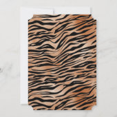 タイガーアニマルプリント 招待状 (裏面)