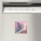 タイガーアニマル自然威厳のある野原 マグネット (インサイチュ (食洗機))