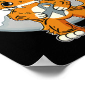 タイガーアニメ猫ディスレクシア認識 ポスター (角)