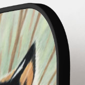 タイガーアートカラーペンシルスケッチ ピックルボールラケット (左詳細)