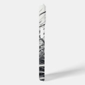 タイガーアートカラー部分白黒スケッチ Case-Mate iPhoneケース (裏面 / 右)