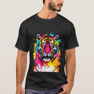 タイガーアートベラ+キャンバスTシャツ Tシャツ