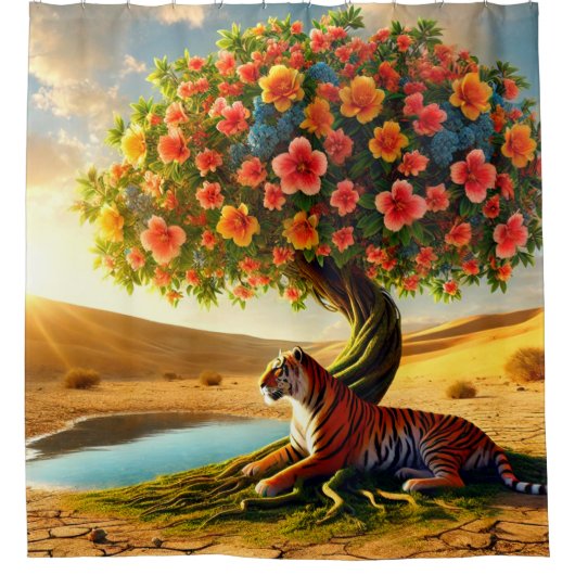 タイガーアート シャワーカーテン (正面)