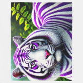 タイガーアート フリースブランケット (正面)