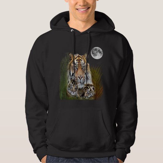 タイガーアートTシャツ パーカ (正面)