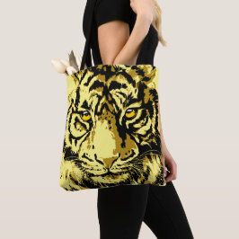 タイガーイエロー | Tiger カラフル Beige Tote Bag トートバッグ