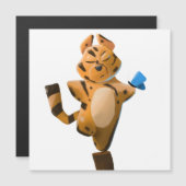 タイガーイヤー漫画マグネット – かわいい〔占星術の〕十二宮図タイガー (正面/裏面)