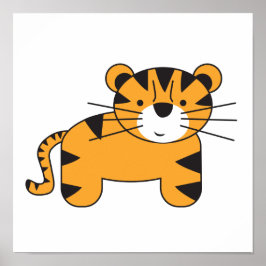 タイガーイラストレーションバイロレナデパンテ ポスター
