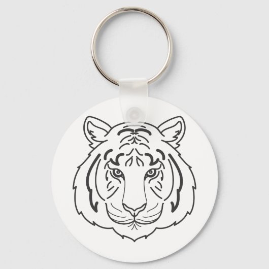 タイガーイラストレーション キーホルダー (正面)