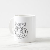 タイガーイラストレーション コーヒーマグカップ (正面左)
