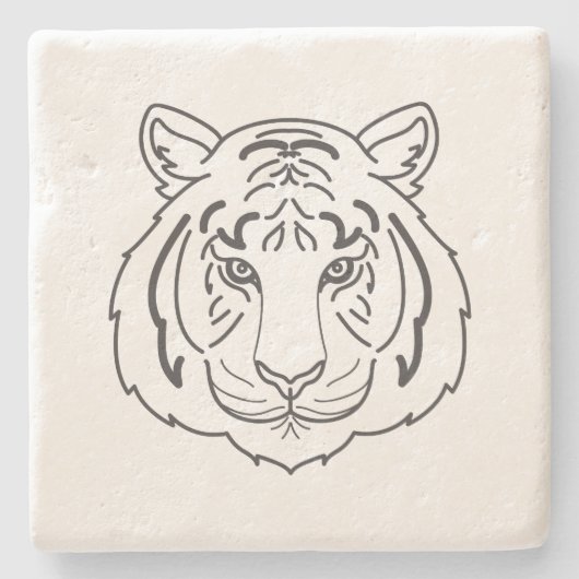 タイガーイラストレーション ストーンコースター (正面)