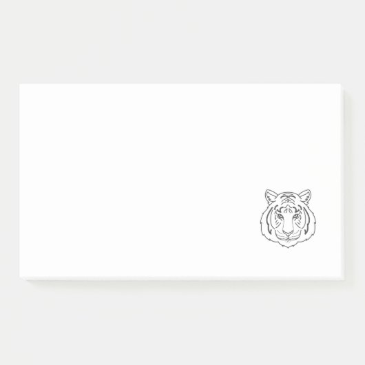 タイガーイラストレーション ポストイット (正面)