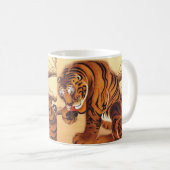 タイガーイラストレーションby伊藤若冲 コーヒーマグカップ (正面右)