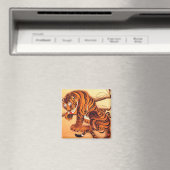 タイガーイラストレーションby伊藤若冲 マグネット (インサイチュ (食洗機))