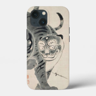 タイガーイラストレーションby伊藤若冲 iPhone 13 miniケース