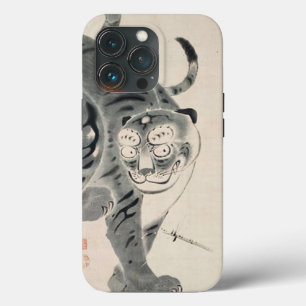 タイガーイラストレーションby伊藤若冲 iPhone 13 proケース
