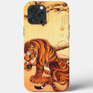 タイガーイラストレーションby伊藤若冲 iPhone 13 pro maxケース