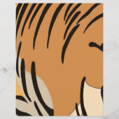 タイガーインスパイアアニマルプリントスクラップブック紙 (裏面)