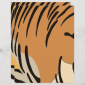 タイガーインスパイアアニマルプリントスクラップブック紙 (正面/裏面)