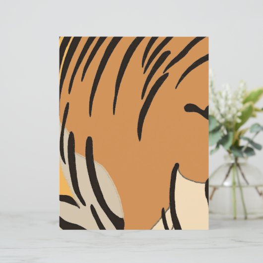 タイガーインスパイアアニマルプリントスクラップブック紙 (スタンド正面)