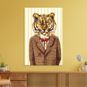 タイガーイン夕べ衣服 キャンバスプリント (インサイチュ (リビング))