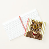 タイガーイン夕べ衣服 ノートブック (内部)