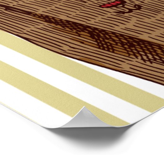 タイガーイン夕べ衣服 ポスター (角)