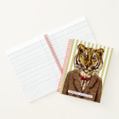 タイガーイン夕べ衣服 |名前の追加 ノートブック (内部)