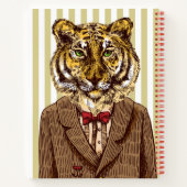 タイガーイン夕べ衣服 |名前の追加 ノートブック (裏面)