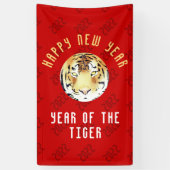 タイガーウォーター中国のカラー新年2022〔占星術の〕十二宮図赤 横断幕 (縦)