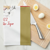 タイガーウォーター中国のカラー2022年新年〔占星術の〕十二宮図 キッチンタオル (四つ折り)