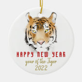 タイガーウォーター中国のカラー2022年新年〔占星術の〕十二宮図 セラミックオーナメント (正面)